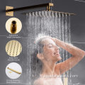 Ensemble de douche à tête chromée exposée de luxe